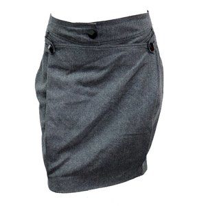 Stella McCartney Gray Wool MINI skirt IT 40, US 4